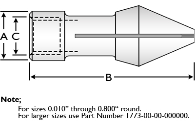 RO Extended Nose Collet (.800 Capacity)