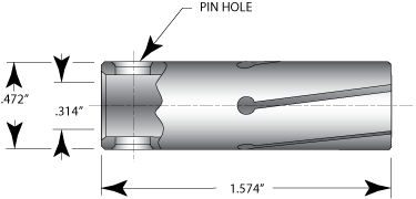 12D Round Bar Loader Collet - 1.27mm (.050") to 10mm (.394")