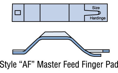 AF6, Round, Chrome, Feed Finger Pad