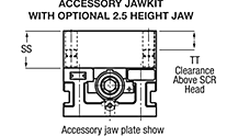 Hydraulic Vise Base w/ Aluminum 2.5 Jaw Kit, 6"